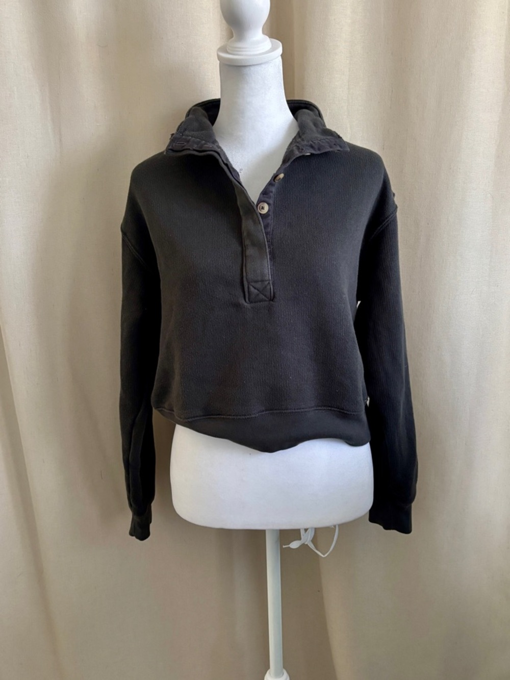 American Eagle Cropped Collar Sweatshirt | Size XS